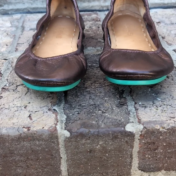 Tieks Chocolate Raspberry Truffle Ballet Flats - Picture 5 of 6